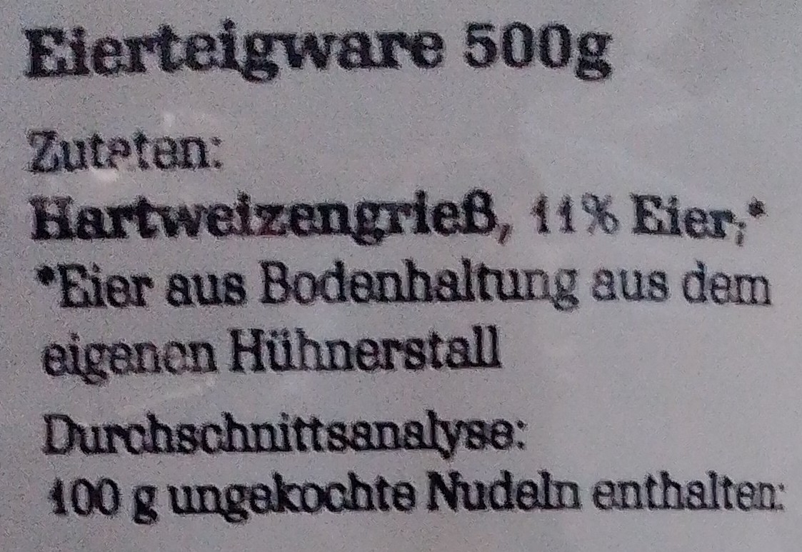 Ingredients
